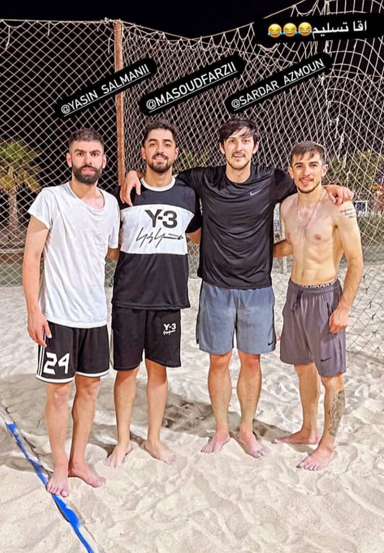 والیبال احمدزاده و سردار آزمون