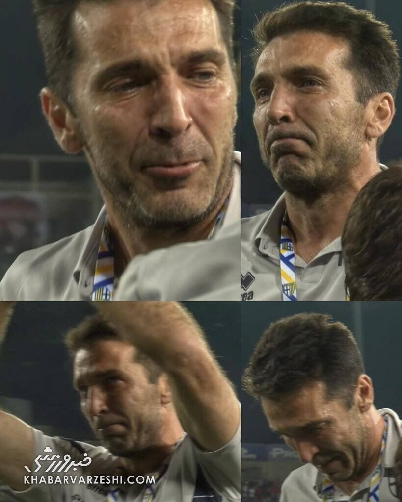 عکس| اشک اسطوره در آمد/ بوفون و پارما ناکام در صعود به سریآ