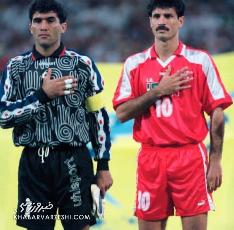 عکس| تصویری کمتر دیده شده از علی دایی و احمد عابدزاده در یک بازی سیاسی