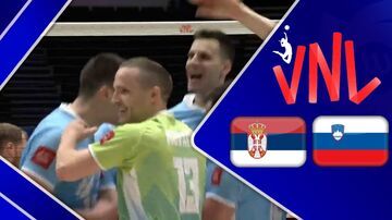 ویدیو| خلاصه دیدار والیبال اسلوونی ۳ - صربستان ۱
