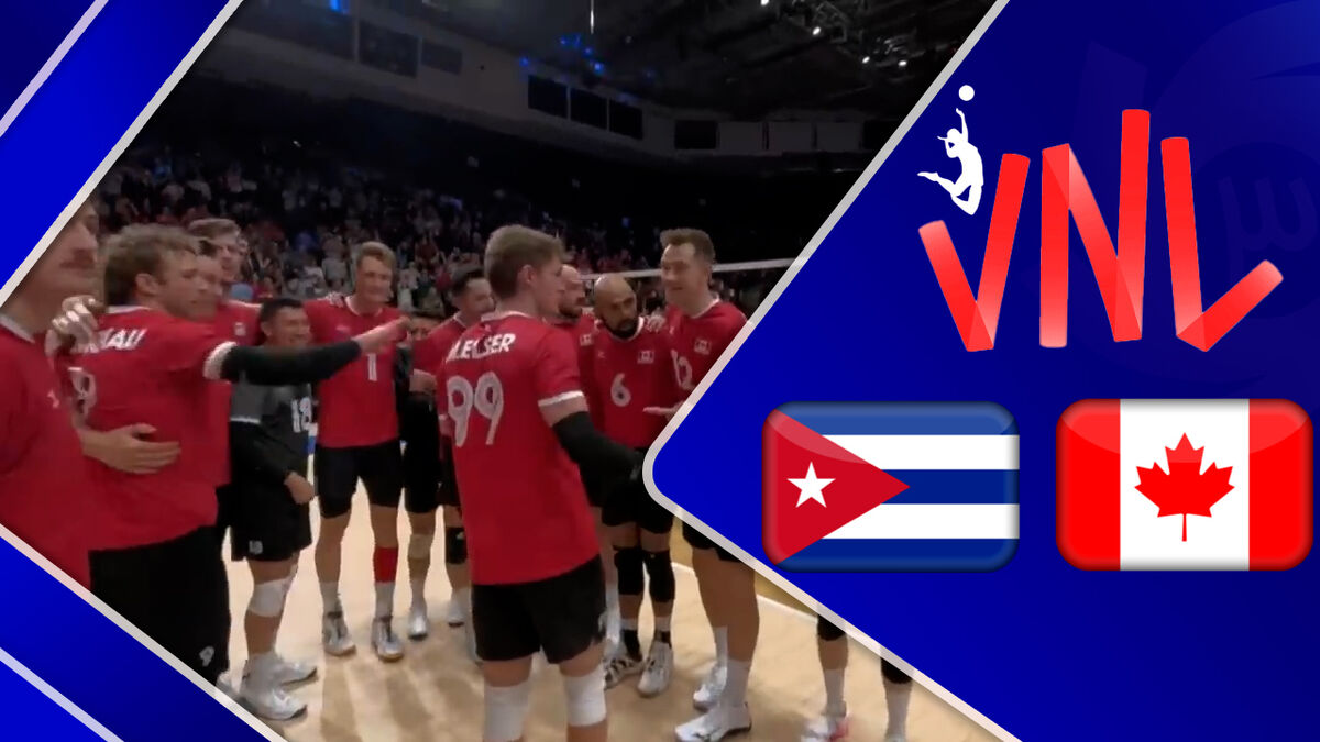 ویدیو| خلاصه دیدار والیبال کانادا ۳ - کوبا ۲