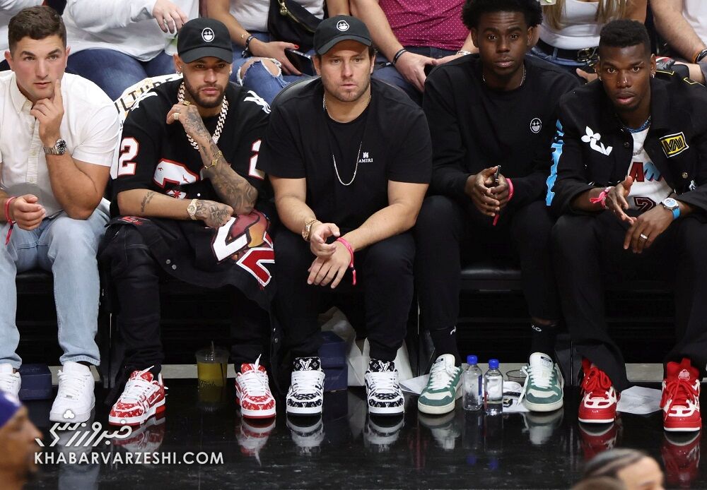 تصاویر| نیمار و شکیرا در میامی!/ مهمانان ویژه فینال NBA