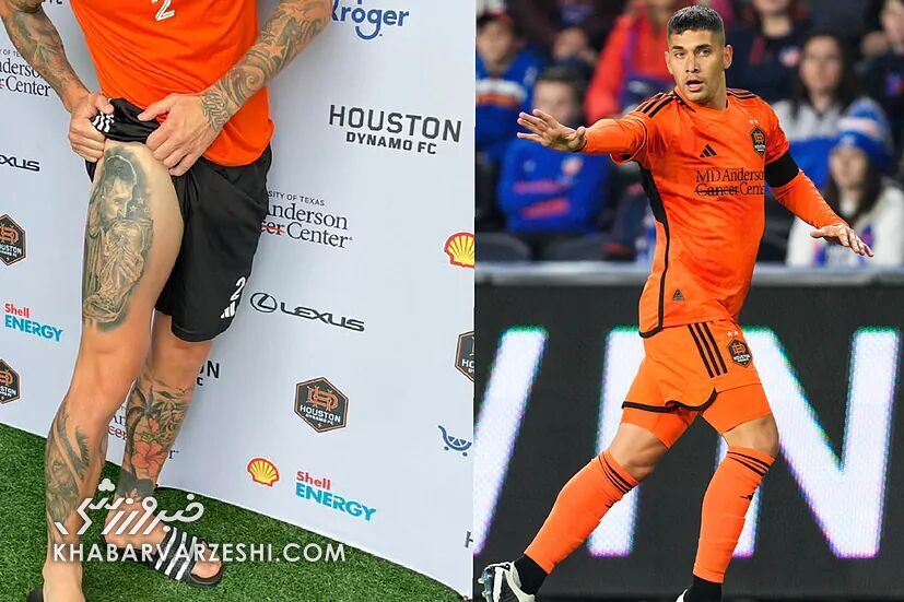 عکس| مسی مقابل ستارهای که تصویرش را روی پای خودش تتو کرد!