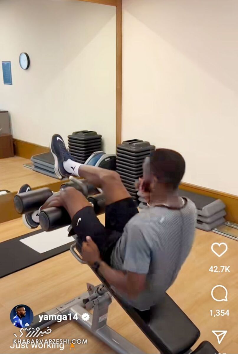 تصاویر بدنسازی حرفهای یامگا/ بازیکن فرانسوی استقلال آماده بازگشت به تمرینات میشود