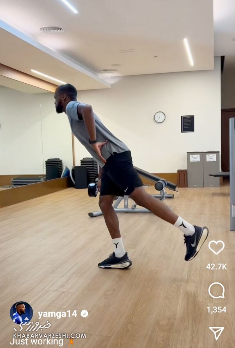 تصاویر بدنسازی حرفهای یامگا/ بازیکن فرانسوی استقلال آماده بازگشت به تمرینات میشود