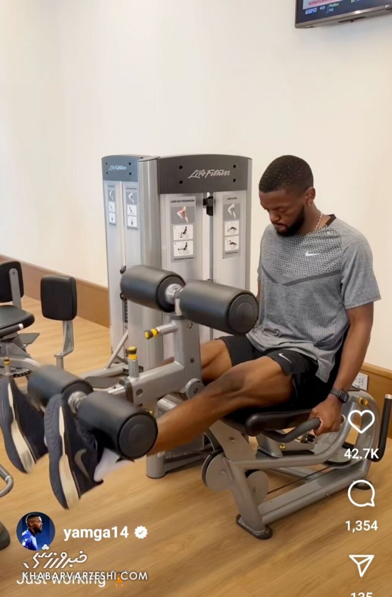 تصاویر بدنسازی حرفهای یامگا/ بازیکن فرانسوی استقلال آماده بازگشت به تمرینات میشود