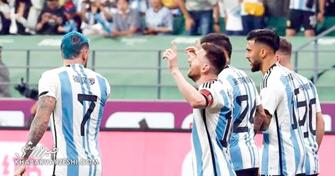 ویدیو| سوپرگل مسی در دقیقه ۲/ گل اول آرژانتین به استرالیا