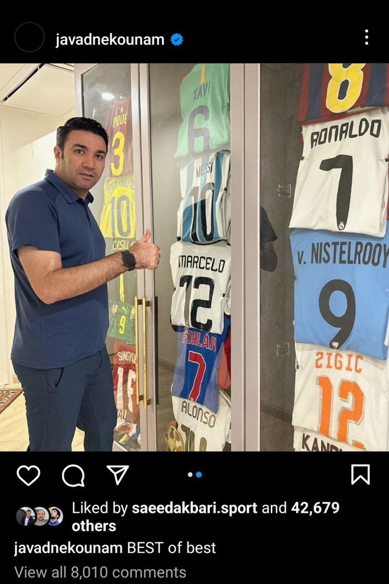 پیام تصویری عجیب نکونام در اینستاگرام/ منظور کاندیدای سرمربیگری استقلال چیست؟