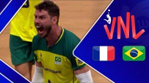 ویدیو| خلاصه والیبال برزیل ۳ - فرانسه ۱