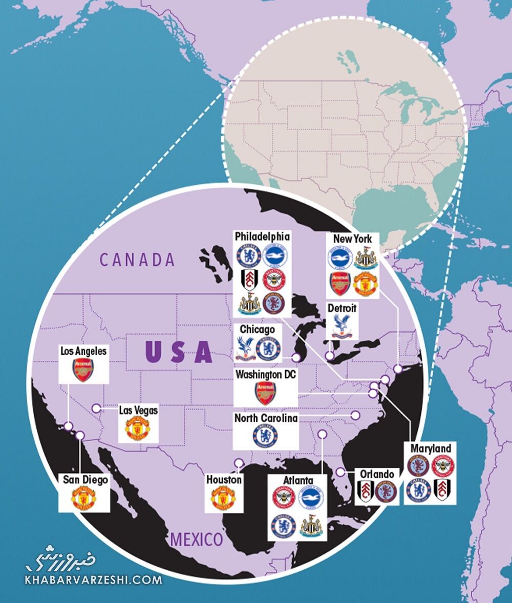 سفرهای طولانی و باورنکردنی باشگاههای لیگ برتر برای تور تابستانی/ ۶۴ مسابقه در ۱۵ کشور در فاصله ۲۶ روز!