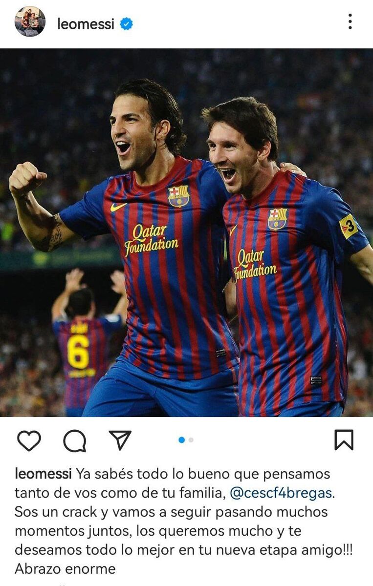 عکس| واکنش احساسی مسی به خداحافطی بهترین دوستش از فوتبال