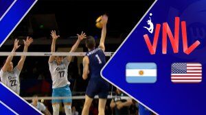 ویدیو| خلاصه والیبال آمریکا ۲ - آرژانتین ۳