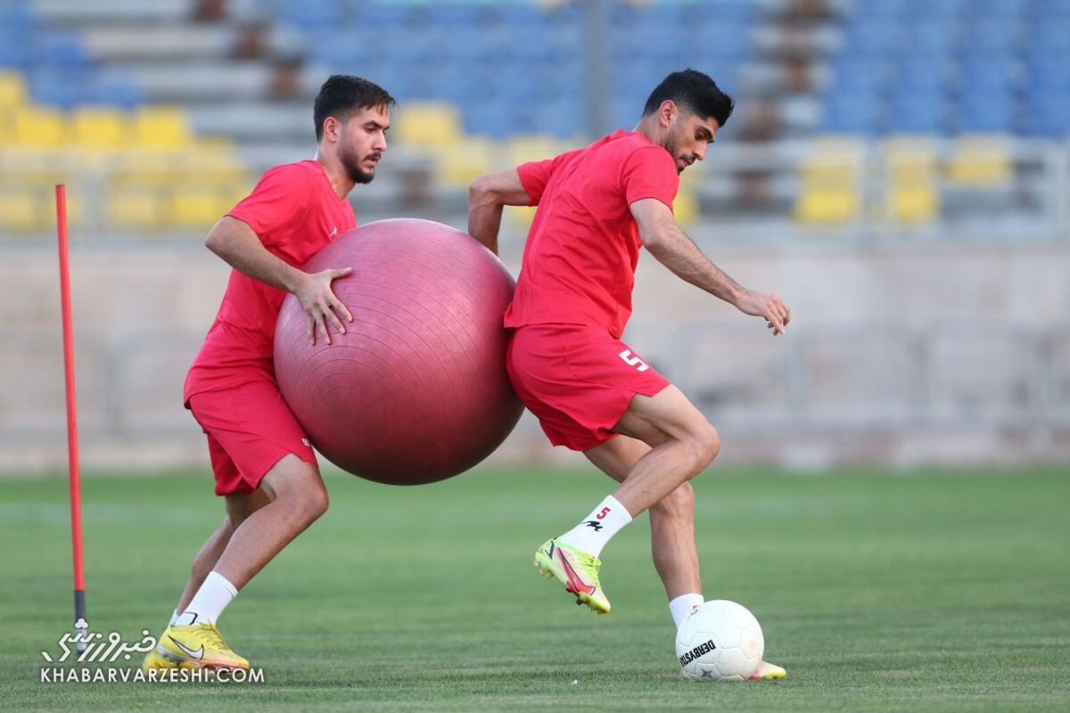 عکس| جانشین کمال در تمرین پرسپولیس دیده شد