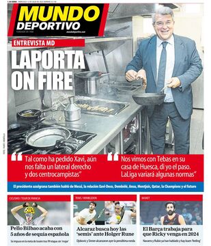 روزنامه موندو| لاپورتا روی آتش