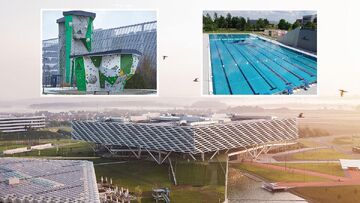 تصاویری از محوطه ورزشی خیره‌کننده و جذاب آدیداس با استادیوم شناور، استخر و ۵۶۰۰ کارمند/ اردوی تابستانی توپچی‌ها اینجاست