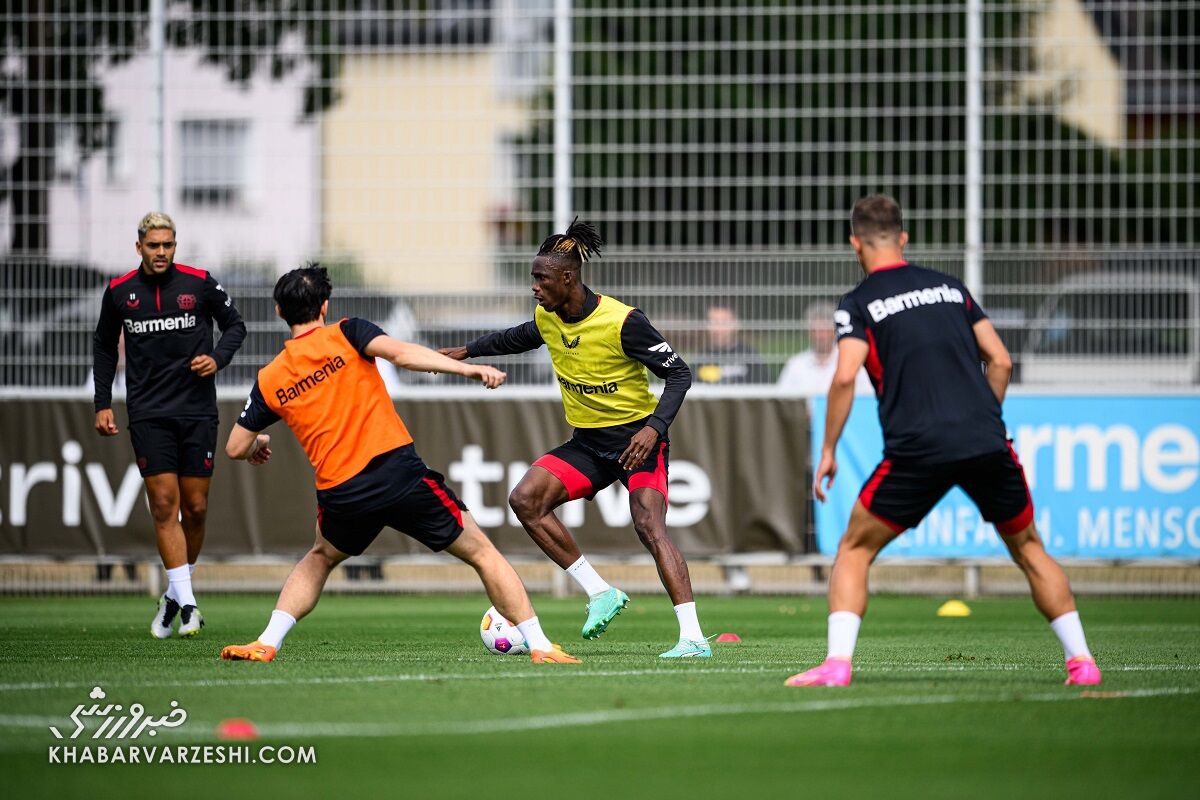 عکس| آمادگی بالای سردار آزمون در تمرینات لورکوزن