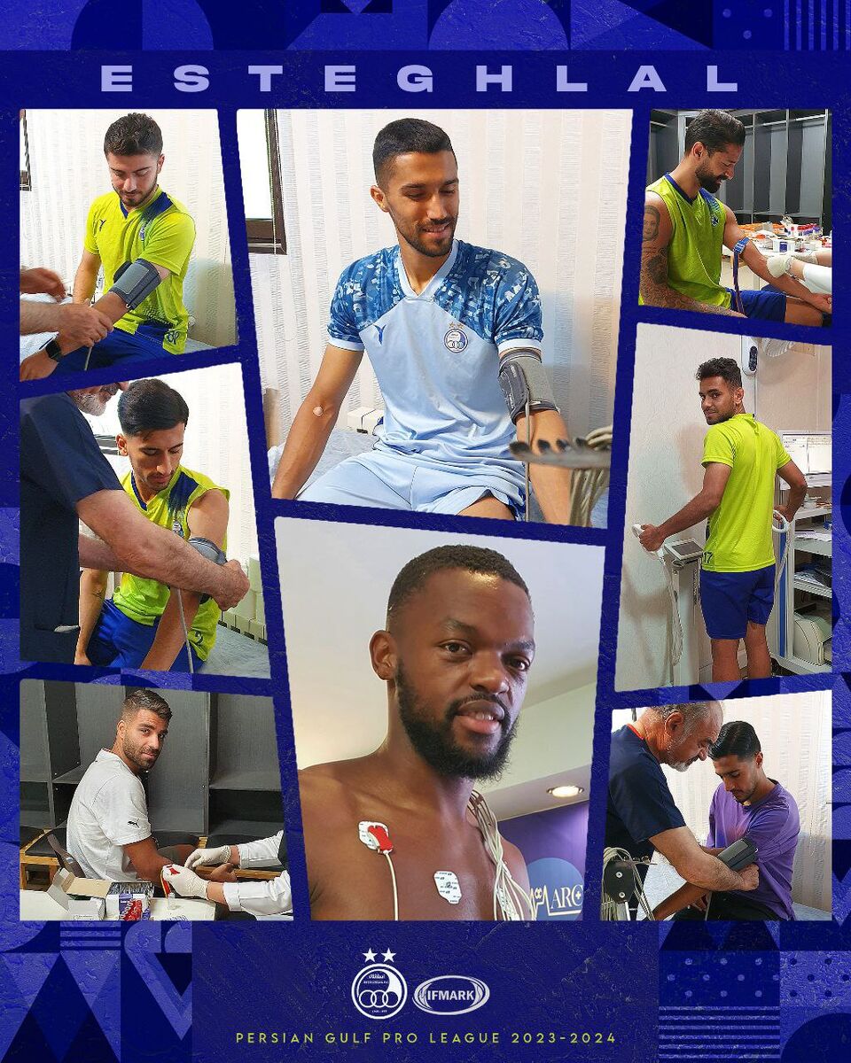 عکس| استقلالیها راهی ایفمارک شدند و تست دادند