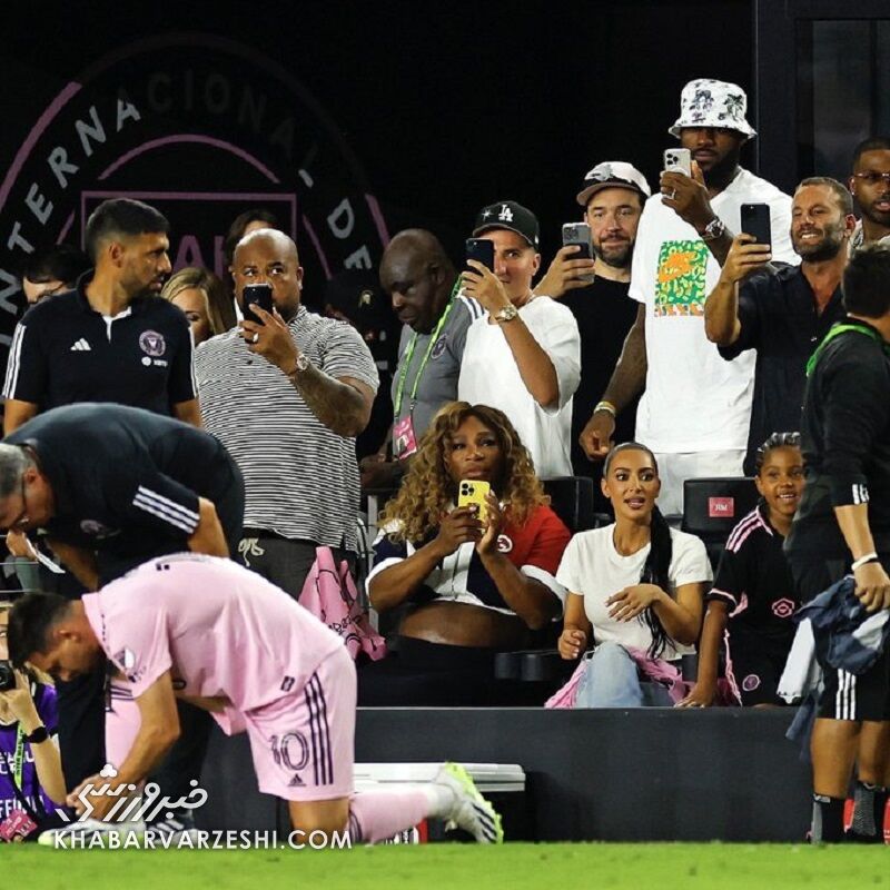 سلبریتی ها تماشاگر ضربه لیونل مسی