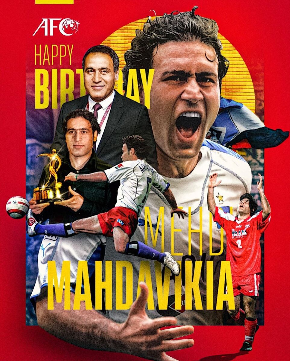 عکس| مهدویکیا سورپرایز شد/ اقدام ویژه برای چهره محبوب فوتبال ایران توسط AFC