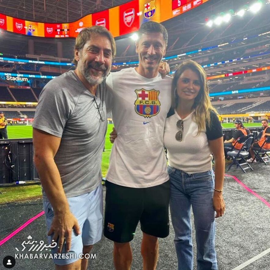 عکس| بازیگران فیلم معروف اصغر فرهادی در کنار لواندوفسکی