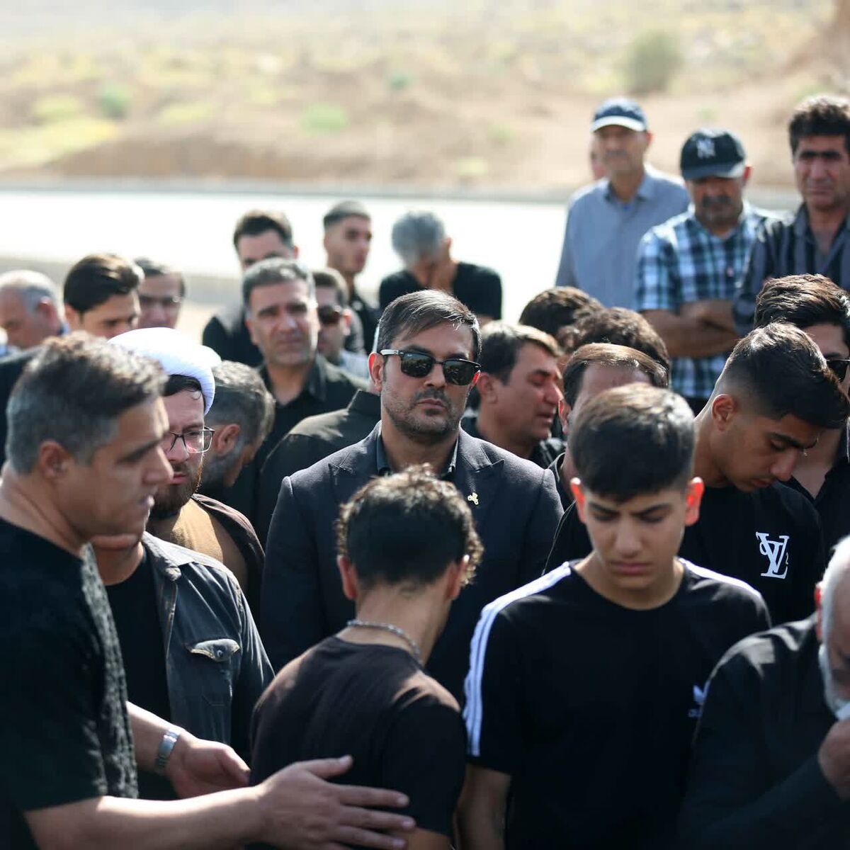 تصاویری غمانگیز از مراسم تشییع جنازه بازیکن ذوبآهن