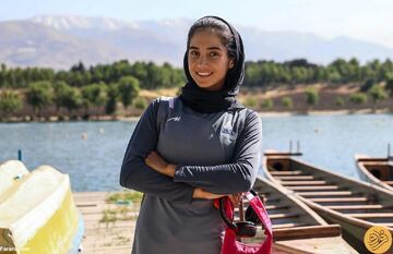 عکس| اقدام کنایه‌آمیز بانوی ورزشکار ایرانی/ جاسوئیچی برای آماده‌سازی بازی‌های آسیایی