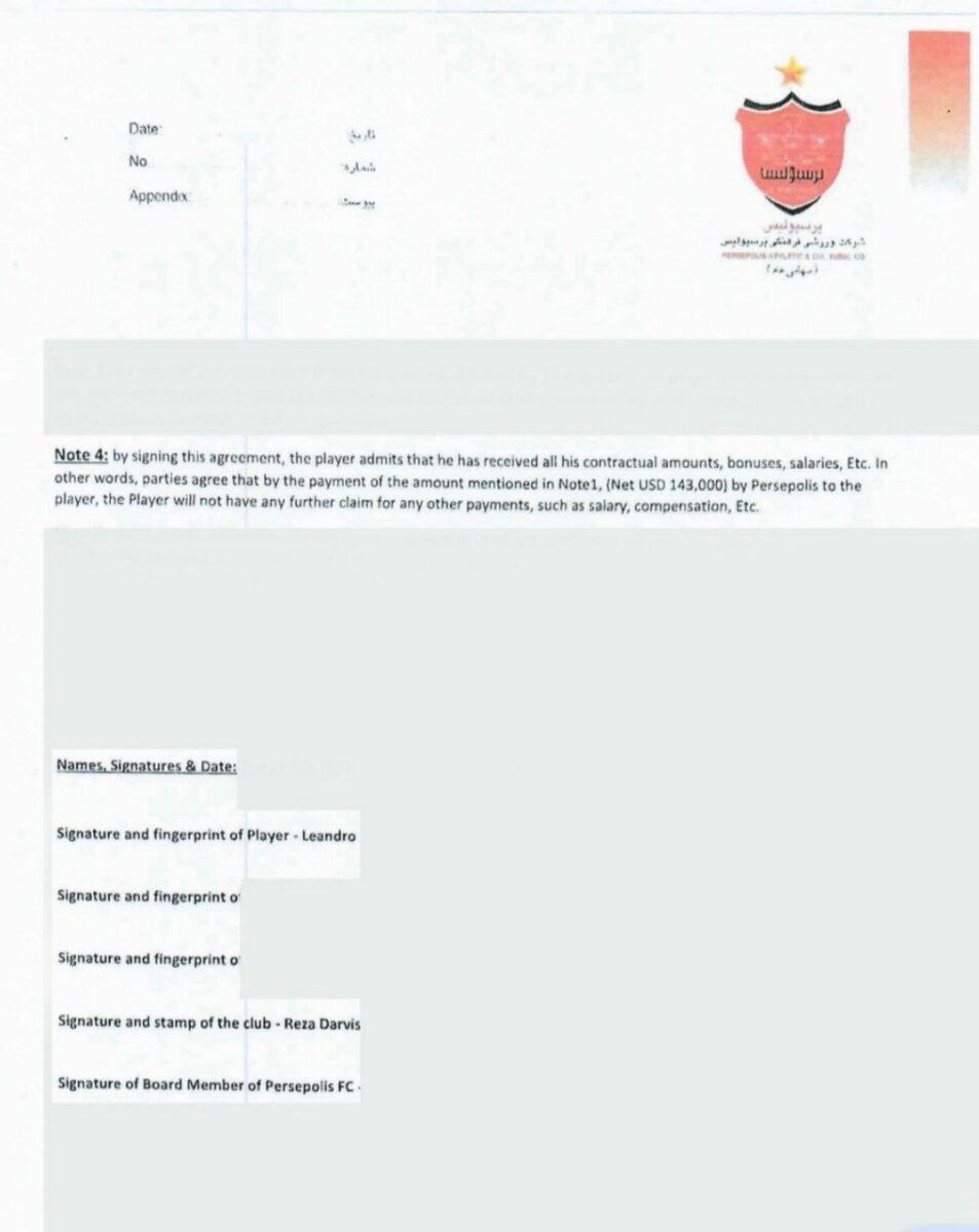 سند| اقدام پرسپولیس برای جلوگیری از شایعات/ توافقنامه سرخها با مهاجم ۷,۰۰۰,۰۰۰,۰۰۰ تومانی