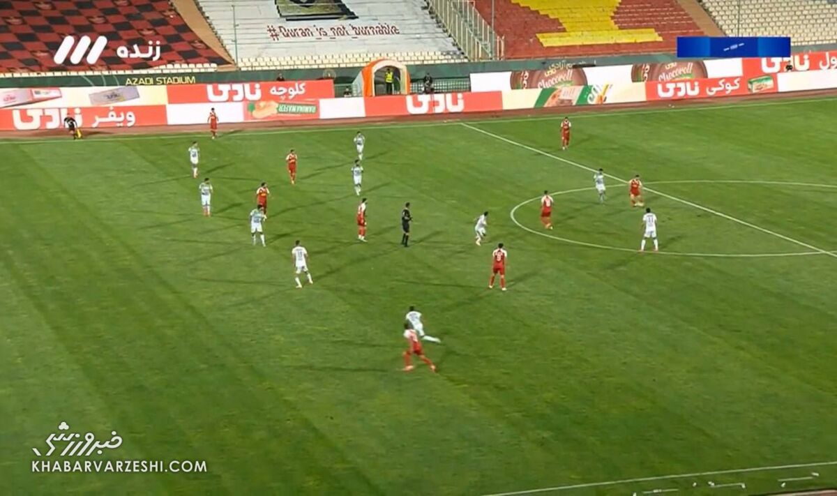 عکس| لحظه مشکوک گل پرسپولیس به آلومینیوم/ نعمتی در موقعیت آفساید بود؟