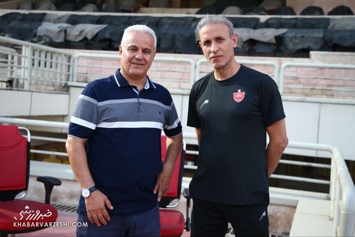 عکس| تمرین پرسپولیس در روز حضور یک مهمان ویژه