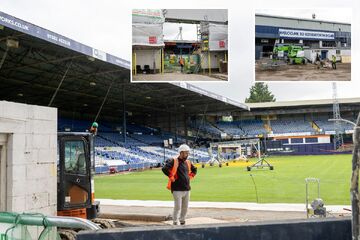 تصاویر| عجیب‌ترین ورزشگاه لیگ برتری هنوز در دست تعمیر است!/ میزبانی اول به تعویق افتاد