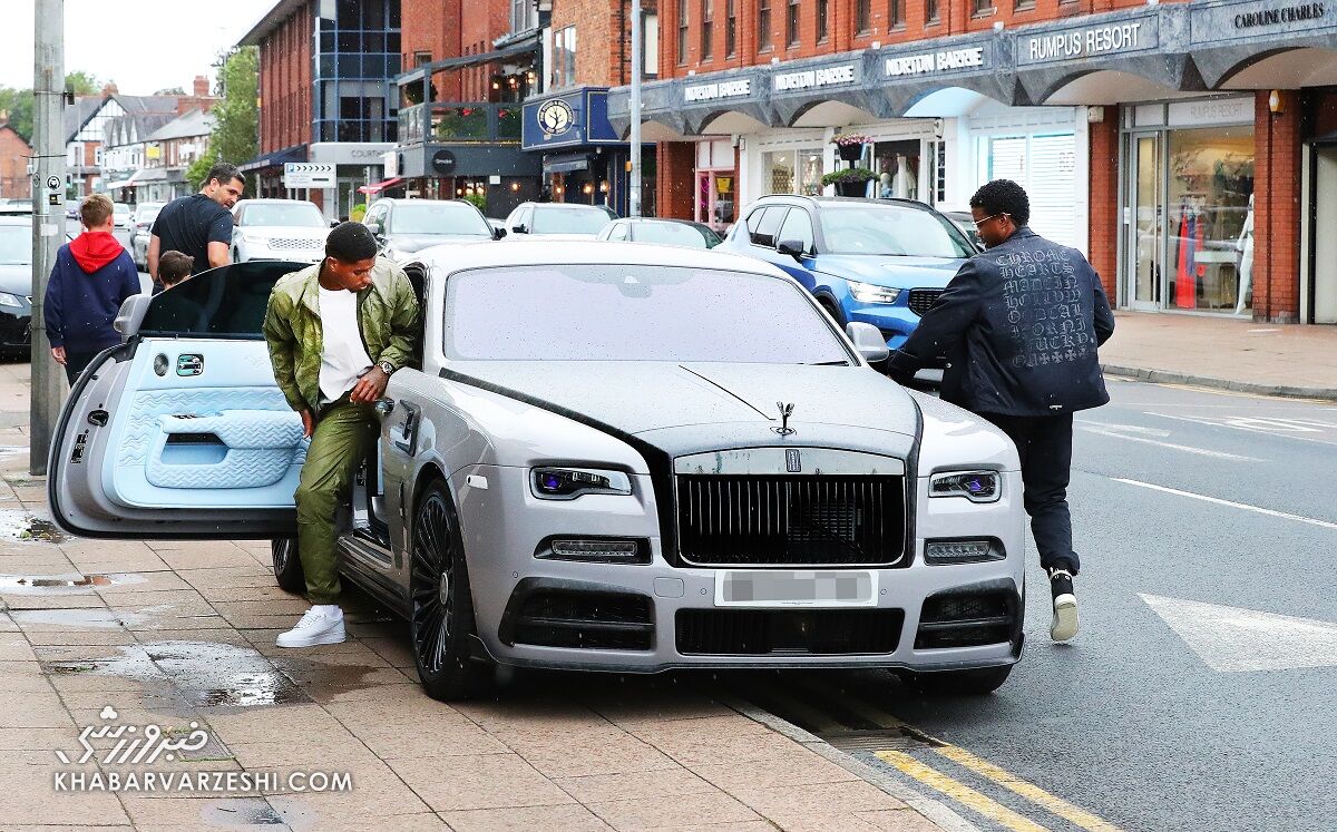 تصاویر مجموعه شگفتانگیز ماشینهای مارکوس رشفورد/ او سومین رولزرویس را هم خرید!