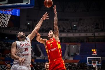 ویدیو| خلاصه بسکتبال ایران ۶۵ - اسپانیا  ۸۵
