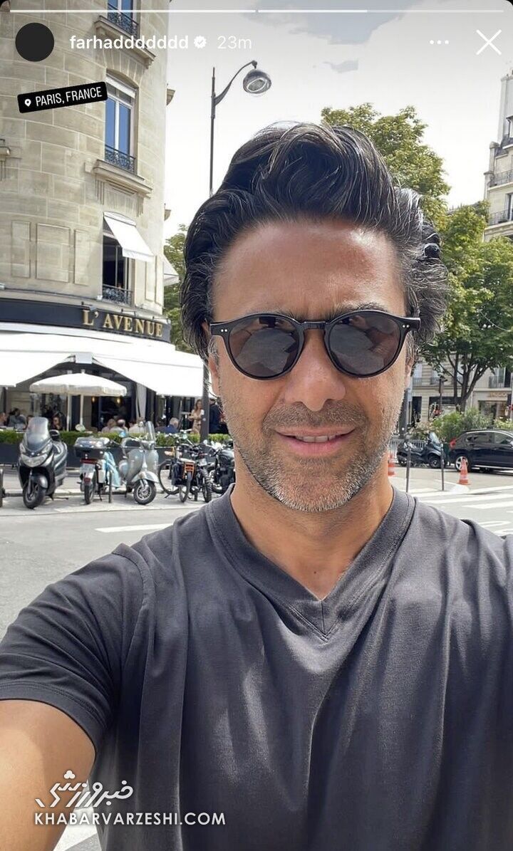 عکس| فرهاد مجیدی در خیابان های پاریس