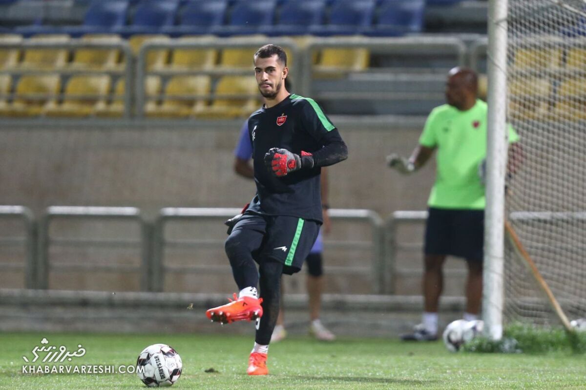 عکس| نقش پررنگ مربی برزیلی در تمرین پرسپولیس/ تمرینات ویژه برای جانشین بیرانوند