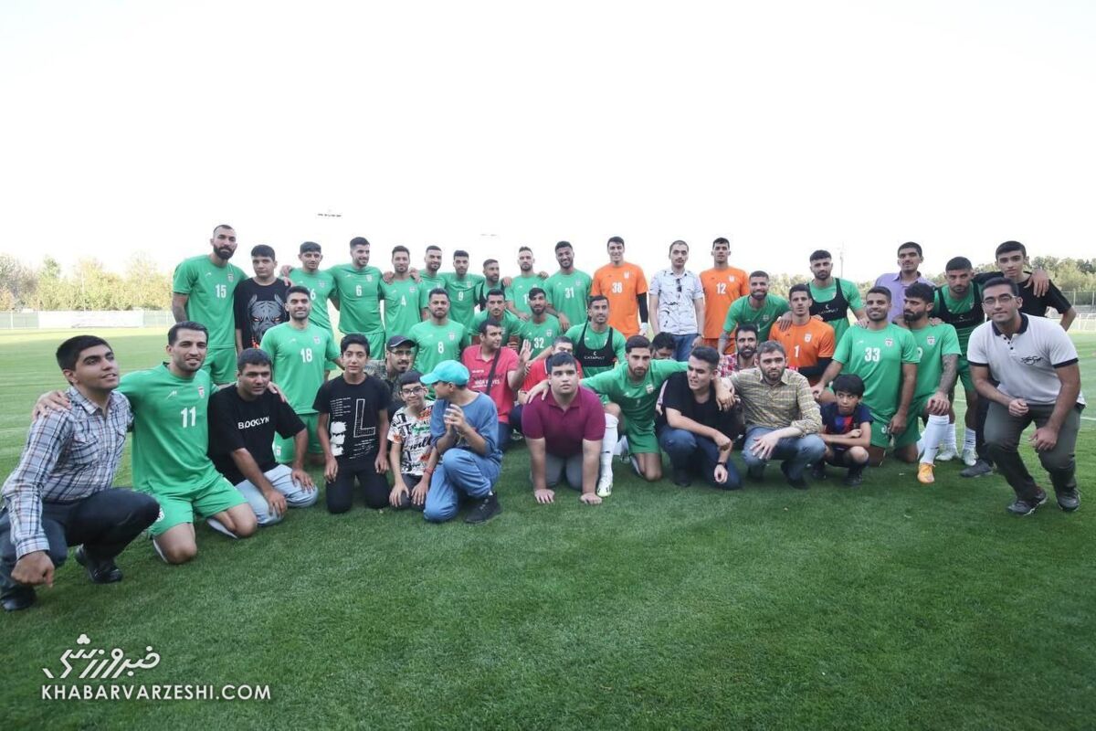 مهمانان ویژه در آخرین تمرین تیم ملی فوتبال ایران
