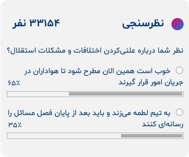 چالش هواداران استقلال با پیشکسوتان باشگاه؛ بهتر است همین حالا در جریان مشکلات قرار بگیریم!