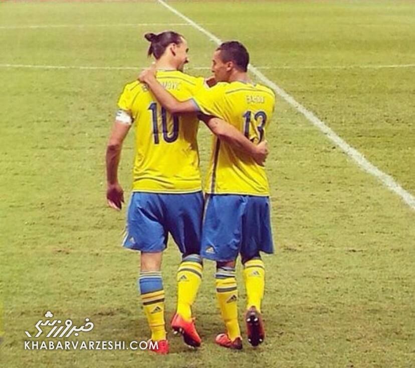 عکس| ستاره جدید پرسپولیس در آغوش زلاتان