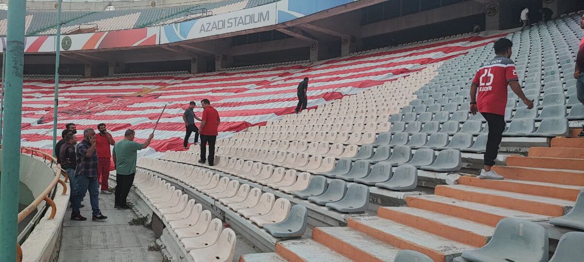 عکس| سورپرایز شگفتانگیز پرسپولیس برای النصر/ بزرگترین پرچم هواداری جهان در آزادی رونمایی میشود!