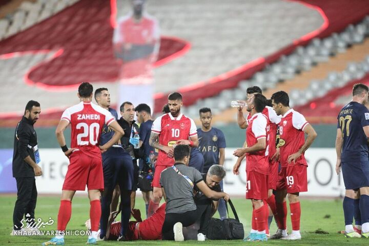 مصدومیت مهدی ترابی؛ پرسپولیس - النصر