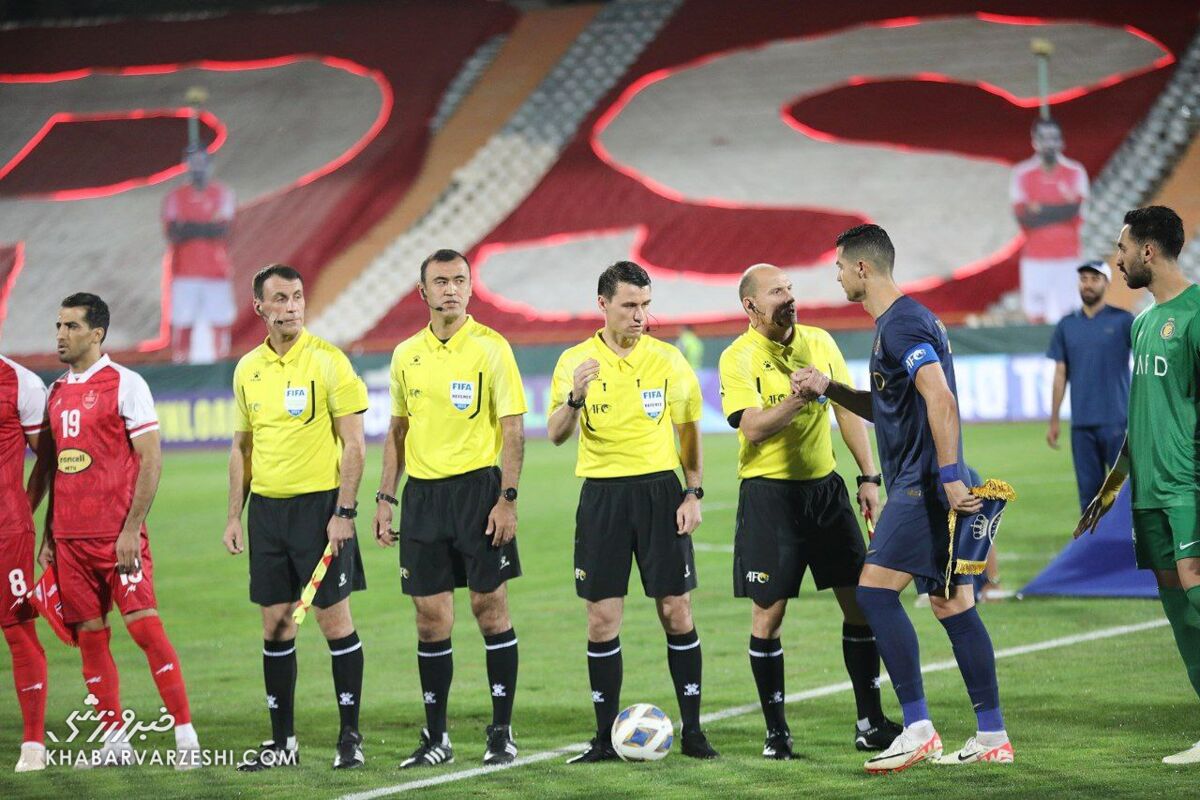 رونالدو با کاپیتان پرسپولیس دست نداد! رونالدو با کاپیتان پرسپولیس دست نداد!