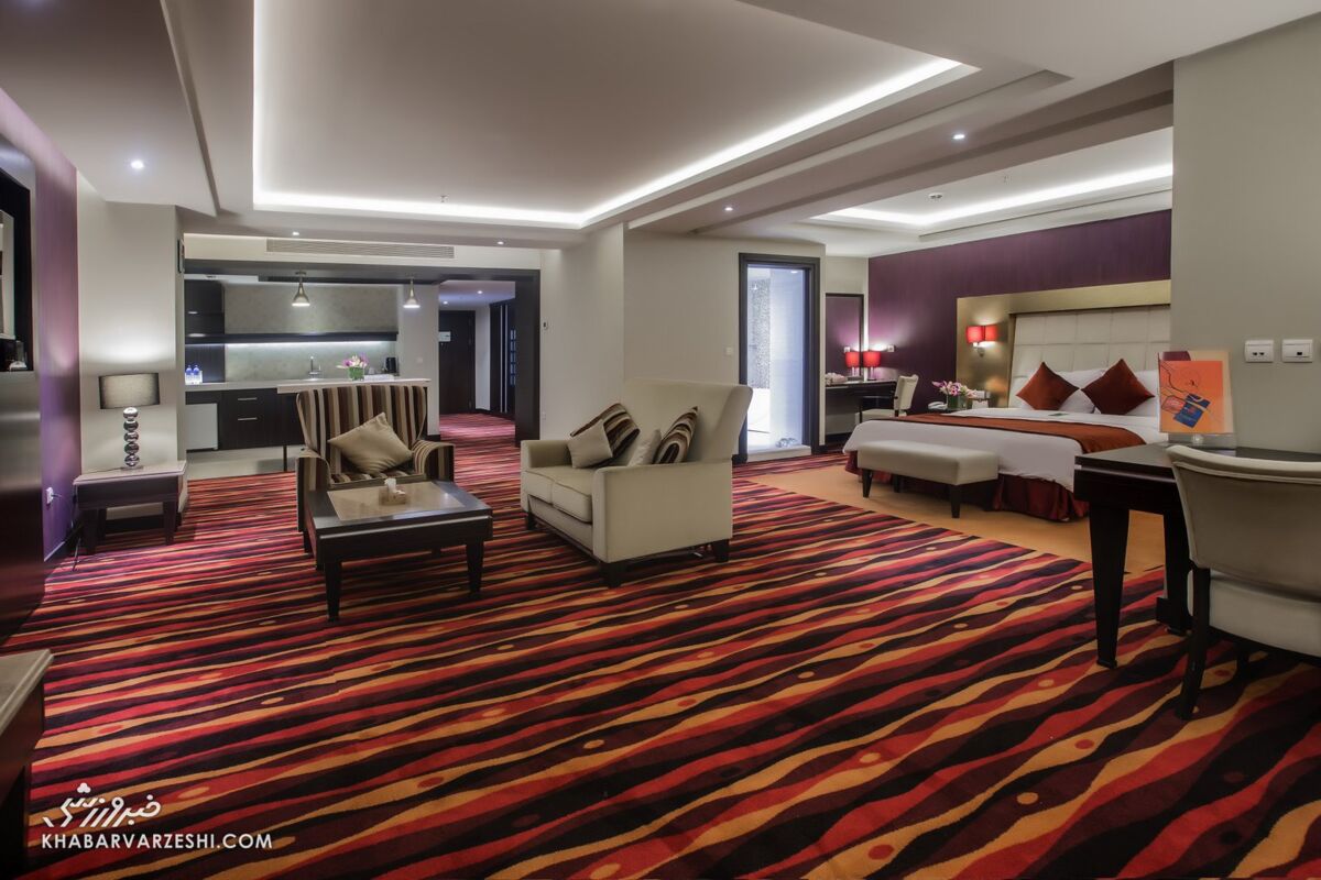 تصاویر| هتلی با نمای سیوسه پل اصفهان میزبان تیم الاتحاد/ ببرها در هتل شرایتون سابق