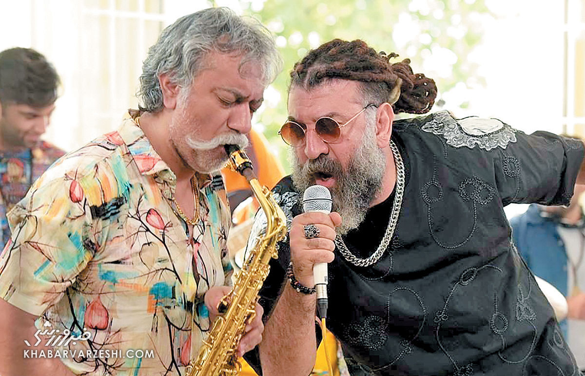 عکس | علی انصاریان با موهایی خاص در یک فیلم سینمایی جدید!