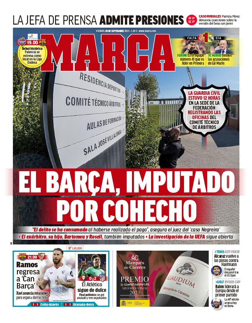 روزنامه مارکا| بارسا، متهم به پرداخت رشوه