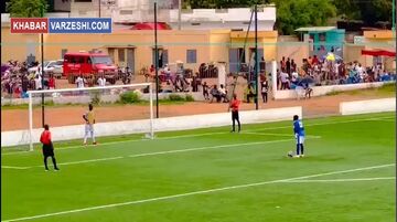 ویدیو| ضربه پنالتی دیدنی در لیگ فوتبال سنگال!