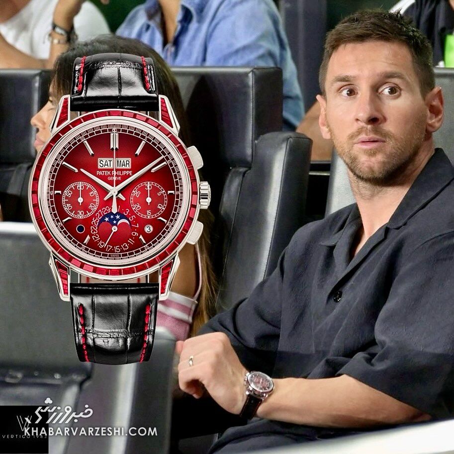 عکس| ساعت خاص و لاکچری ۱۷ میلیاردی در دستان لیونل مسی