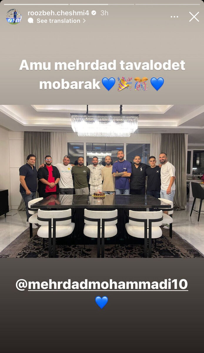 عکس| دورهمی استقلالیها برای تولد مهرداد محمدی