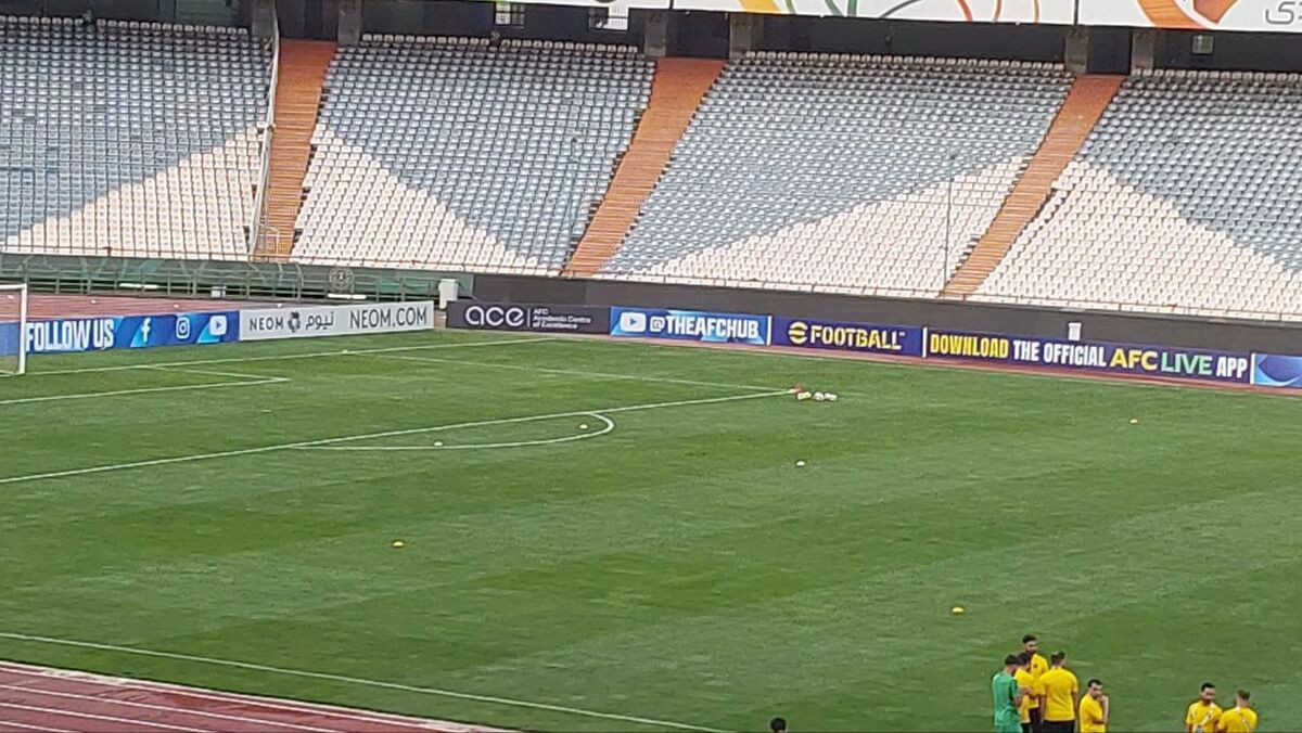 تصویر ورزشگاه آزادی در آستانه ورود نیمار