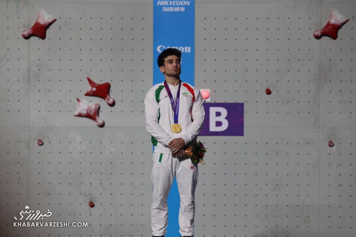 طلای شیرین رضا علیپور در سنگنوردی