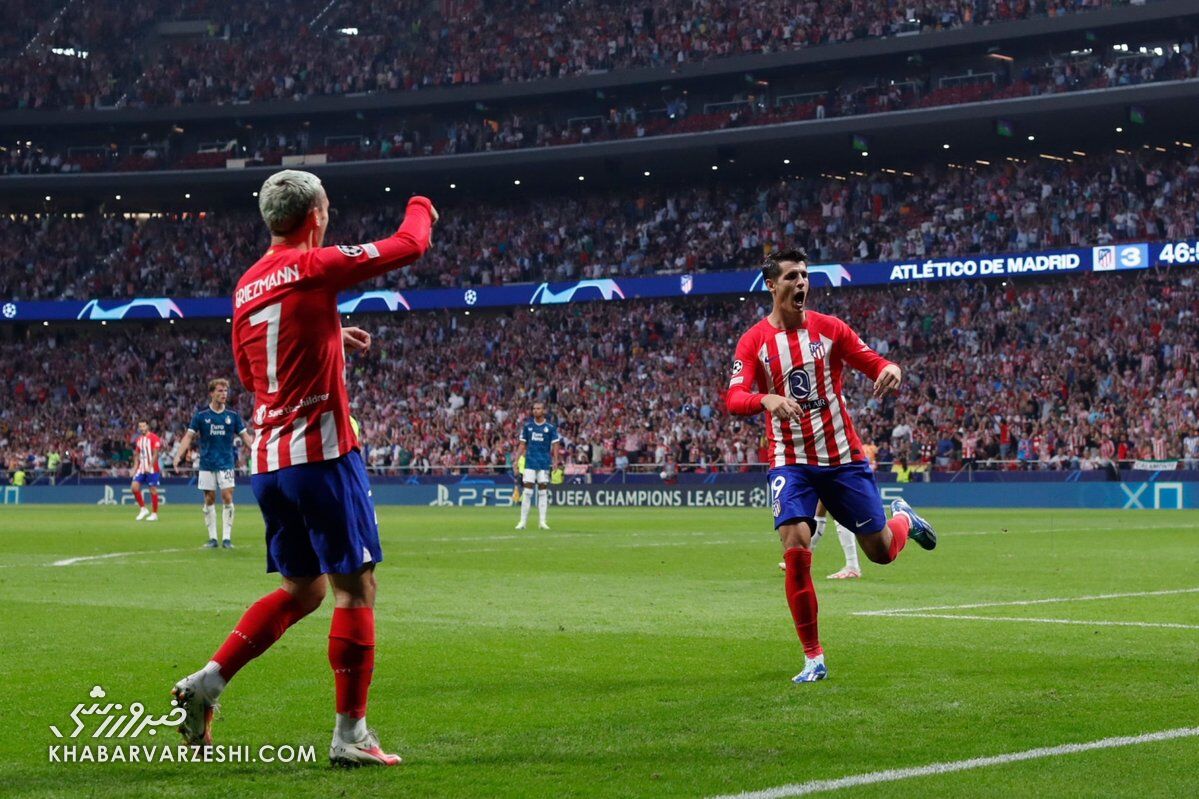 ویدیو| خلاصه دیدار اتلتیکومادرید ۳ - فاینورد ۲/ برد سخت تیم سیمئونه با کمک موراتا ویدیو| خلاصه دیدار اتلتیکومادرید ۳ - فاینورد ۲/ برد سخت تیم سیمئونه با کمک موراتا