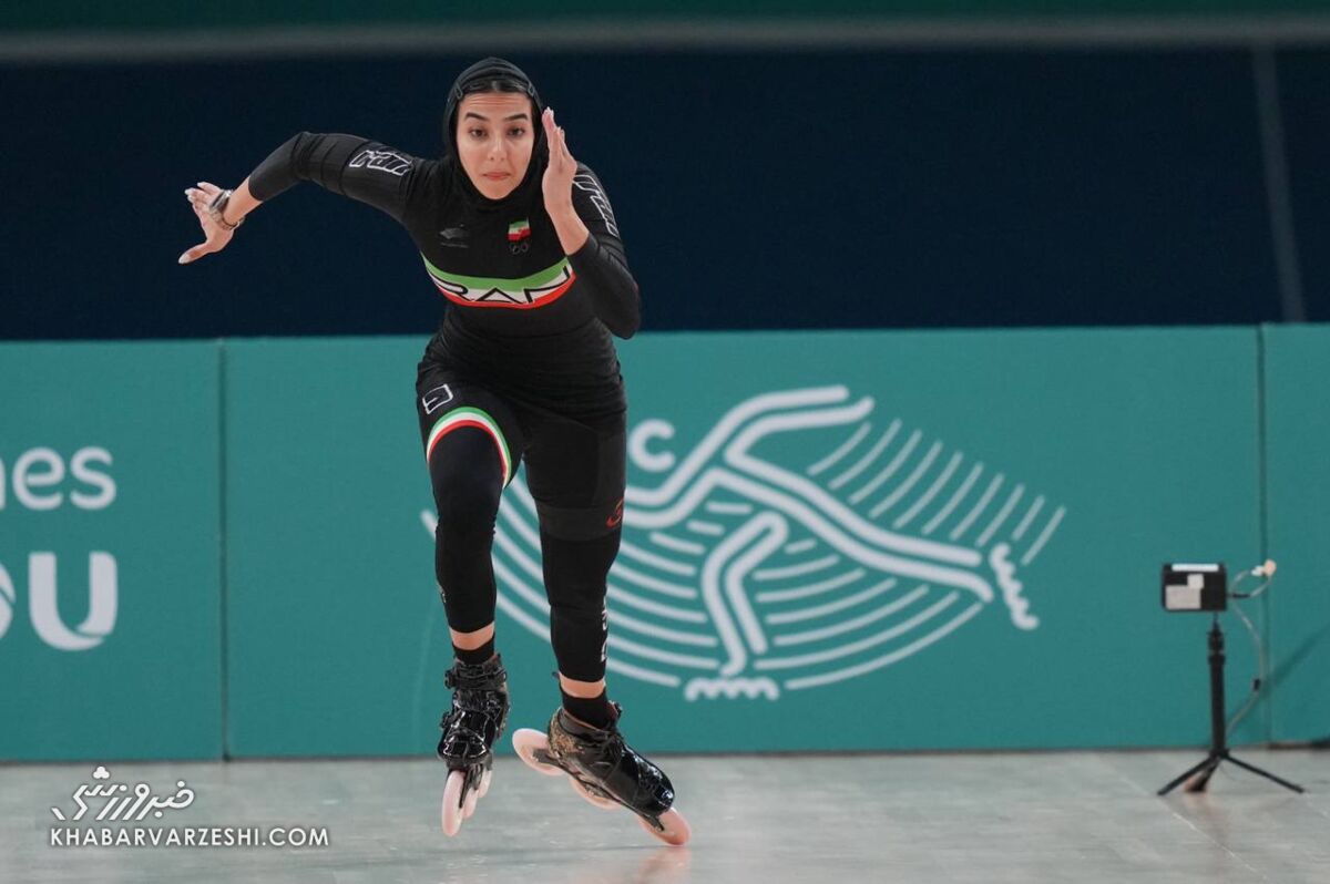 دختر اسکیت‌باز ایران نقره گرفت